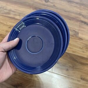 Set of‎ 2 Vintage Fiesta Ware HLC Homer Laughlin China Saucers/Plates 6"